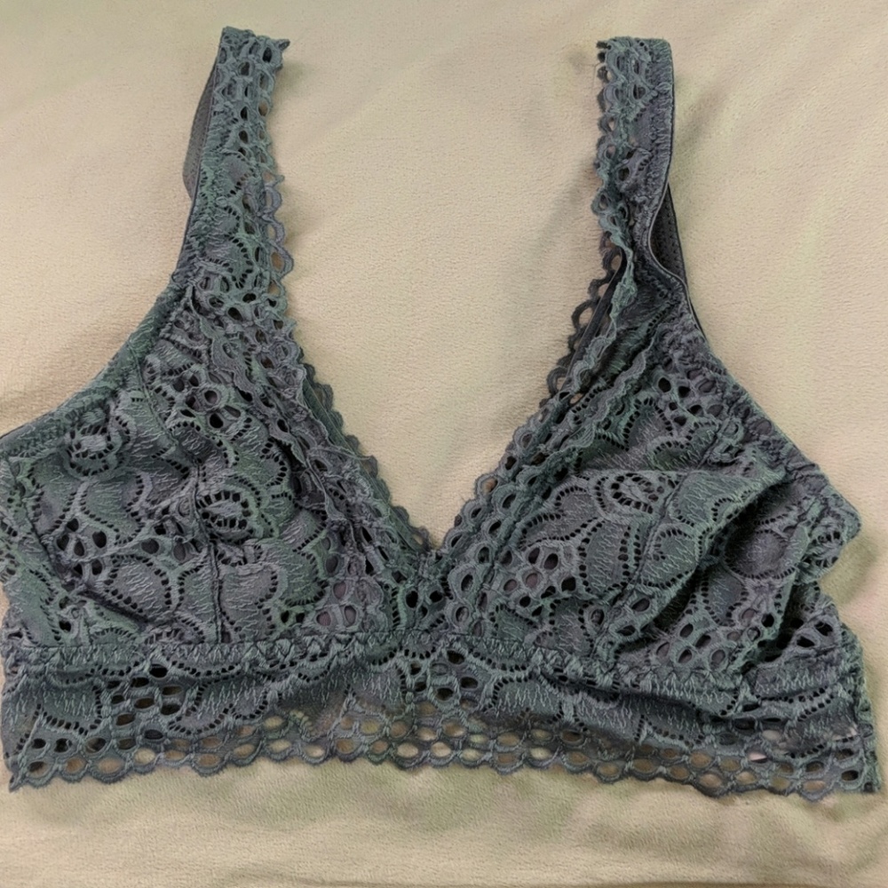 Purple lace bralette